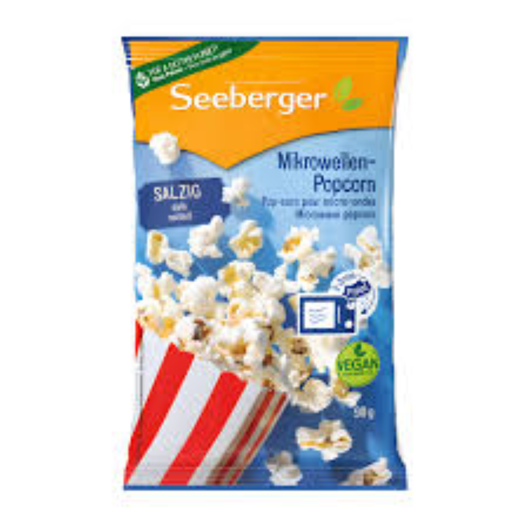 SEEBERGER MICROWAVE POPCORN SALTED 90G